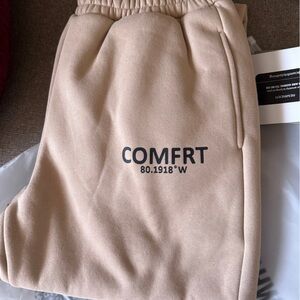 COMFRT Tan Track Pants